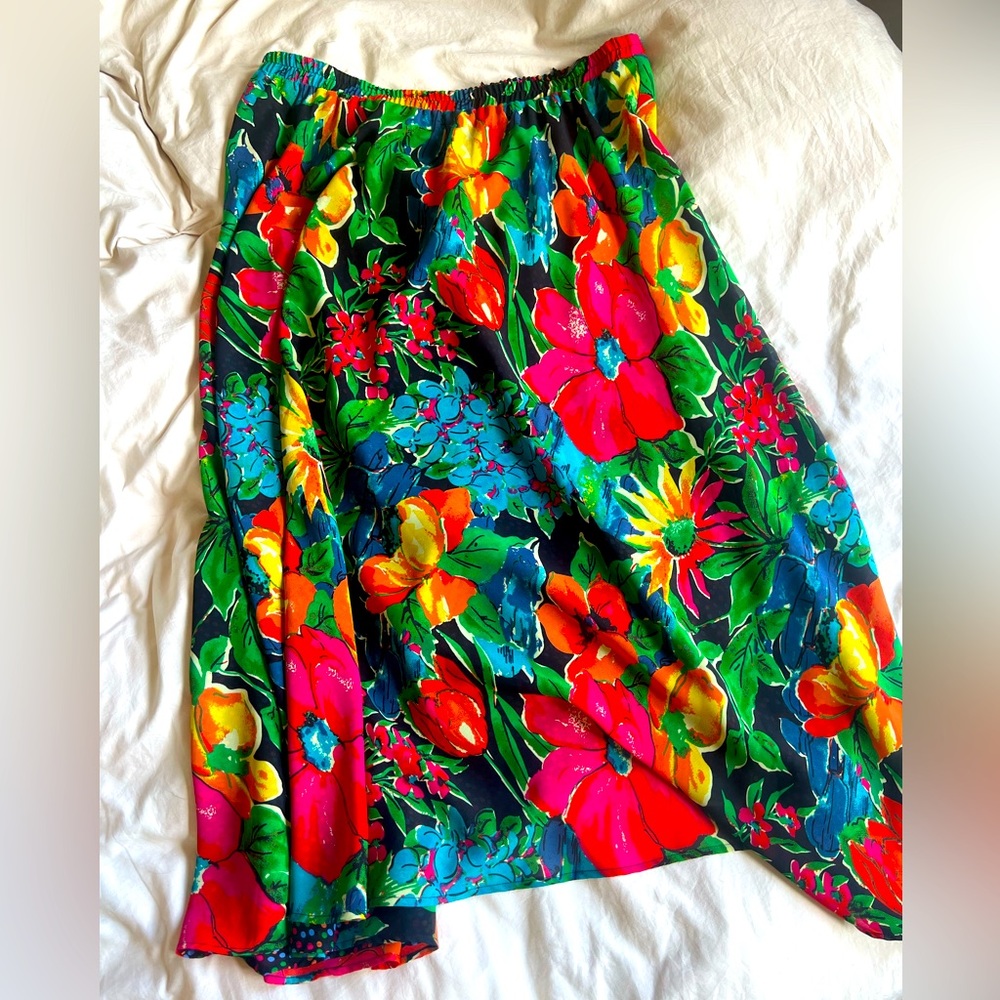 Vintage reversible maxi skirt